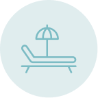 Mirabile Luxury residence beach access icon