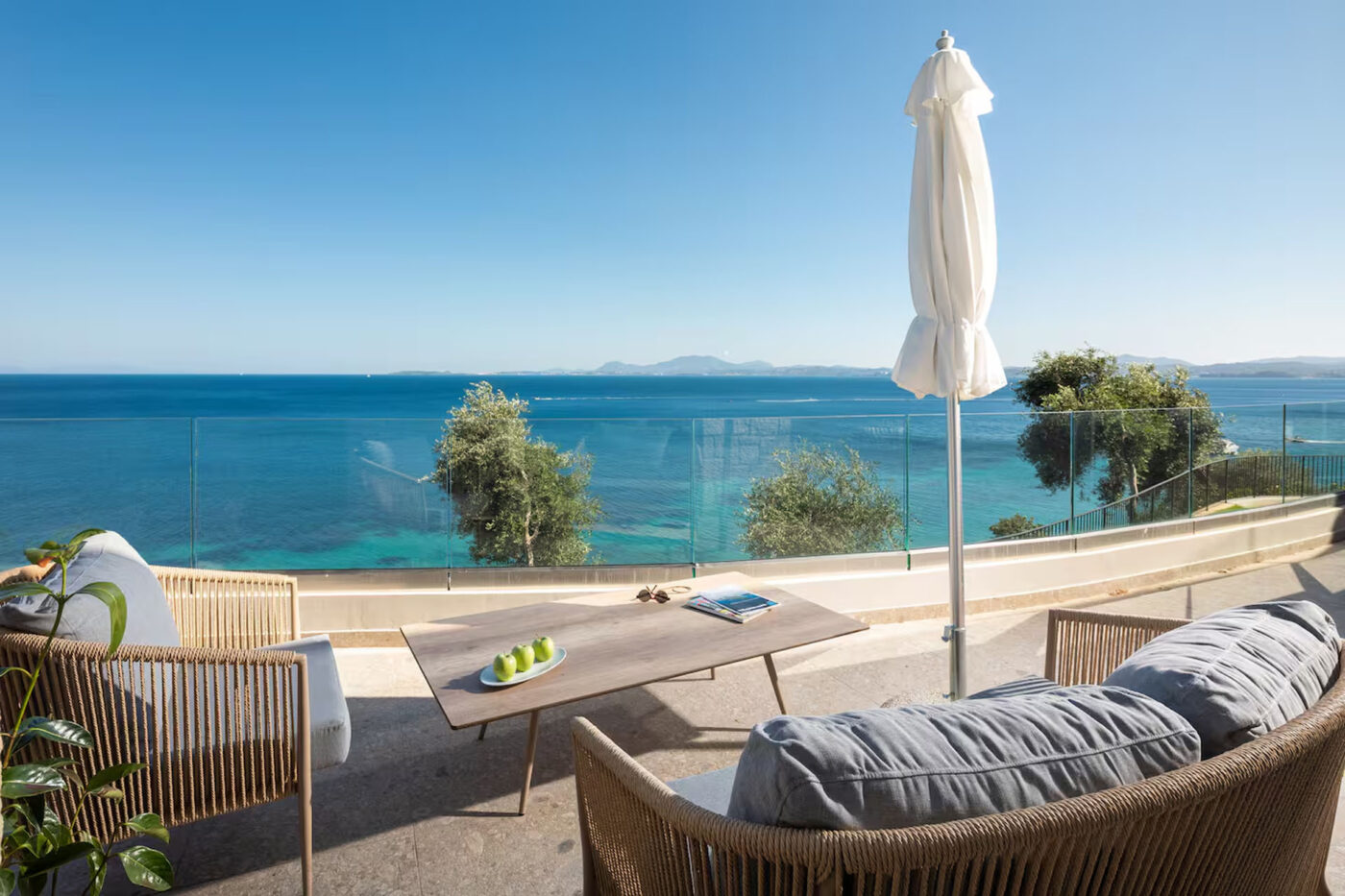 Mirabile Luxury Residence Corfu outdoor space of villa